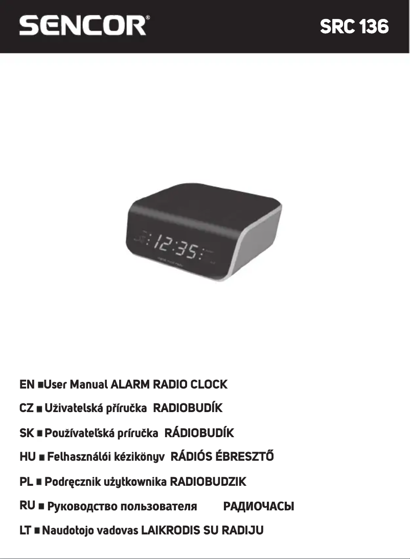 Página 1 del manual Manual de usuario Sencor SRC 136 B