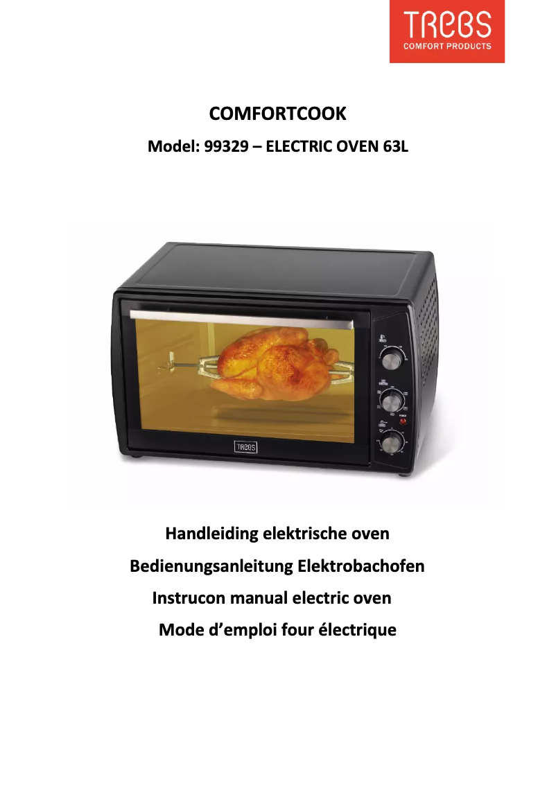 Page 1 de la notice Manuel utilisateur Trebs Comfortcook 99329