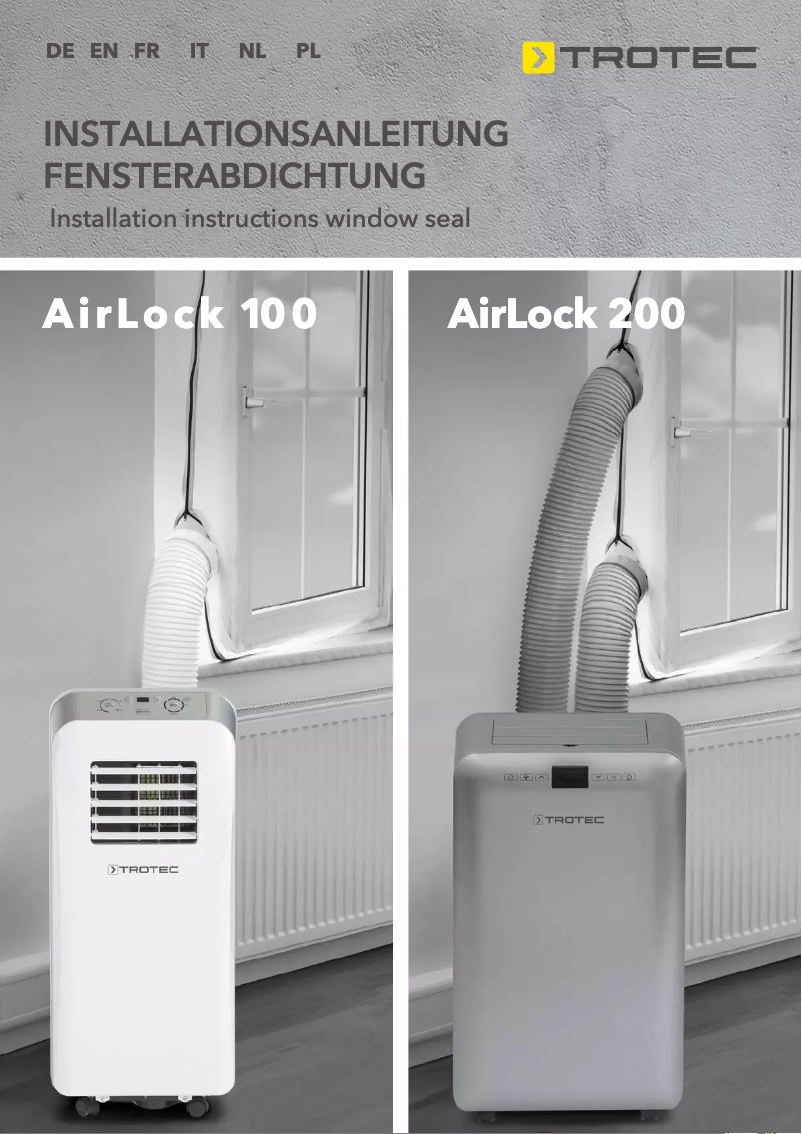 Page n°1 - Manuel utilisateur Trotec AirLock 100