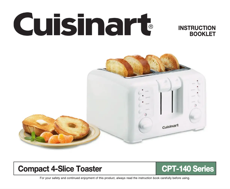Page n°1 - Manuel utilisateur Cuisinart Compact CPT-140