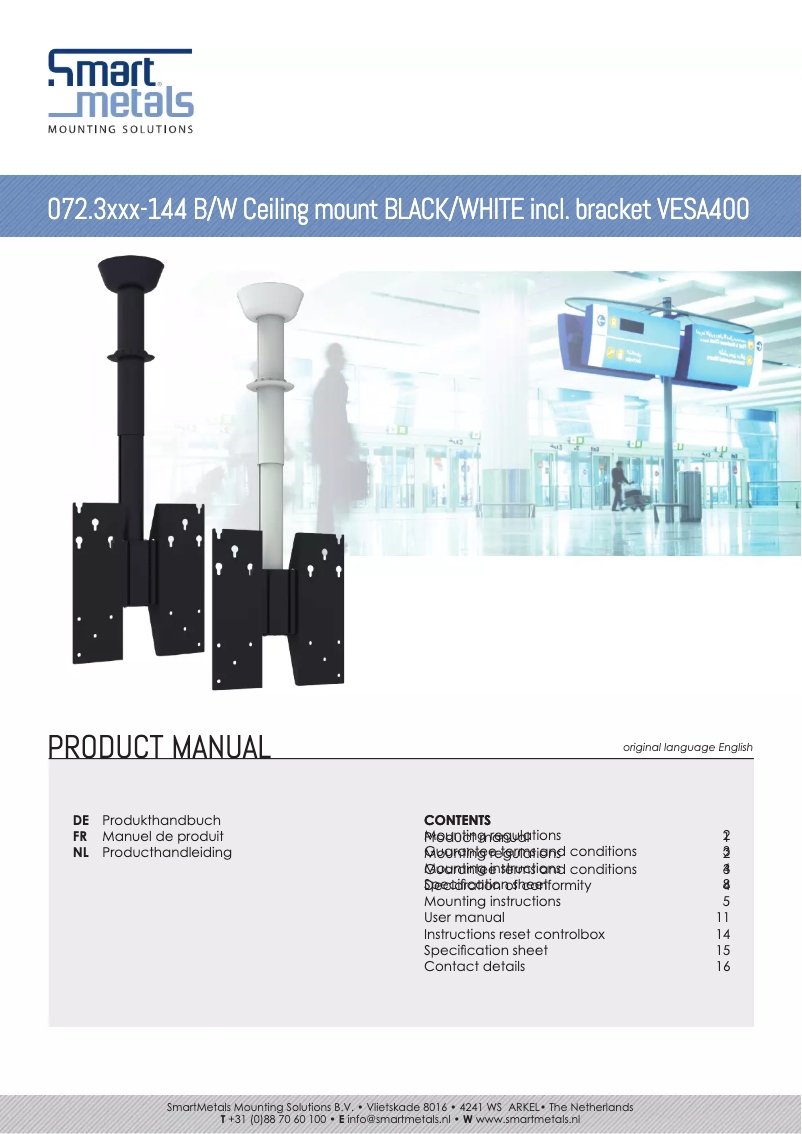 Page 1 de la notice Manuel utilisateur SmartMetals 072.3250B-144