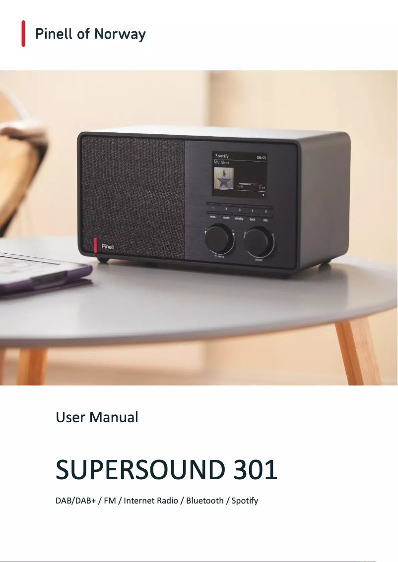 Página 1 del manual Manual de usuario Pinell Supersound 301