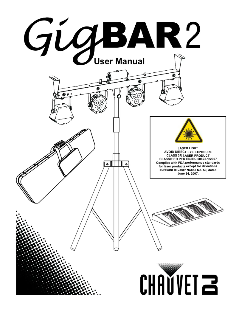 Page n°1 - Manuel utilisateur Chauvet GigBAR 2