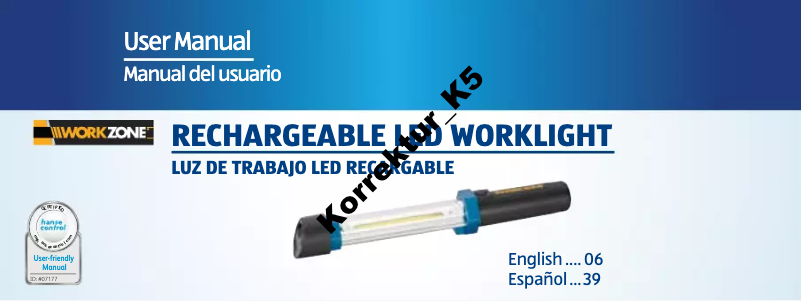 Page 1 de la notice Manuel utilisateur Workzone LED Work Light GT-C-1-US