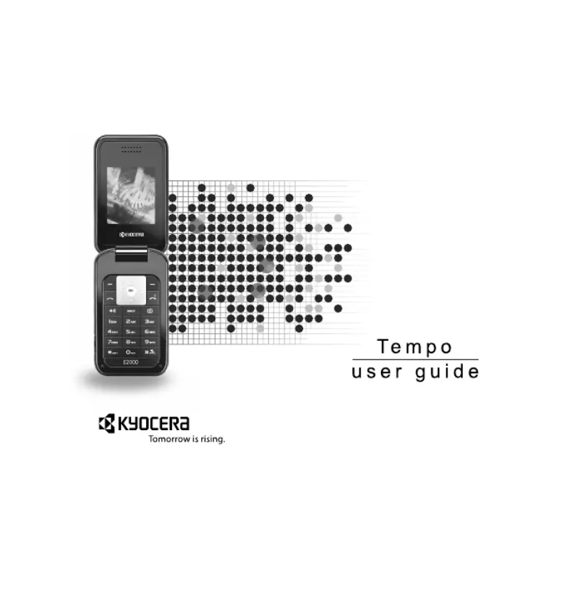 Page 1 de la notice Manuel utilisateur Kyocera Tempo