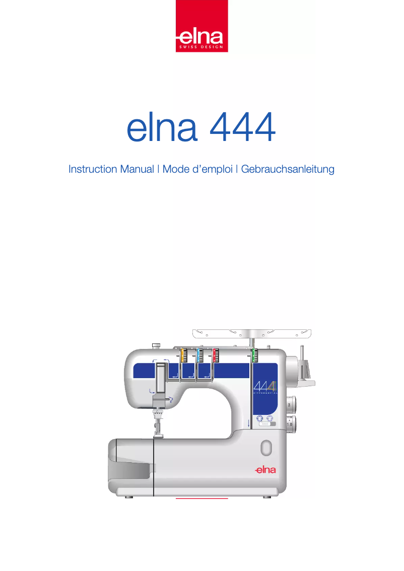 Page n°1 - Manuel utilisateur Elna 444