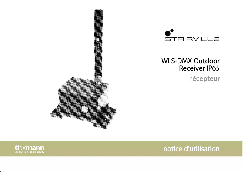 Página 1 del manual Manual de usuario Stairville WLS-DMX Outdoor Receiver IP65