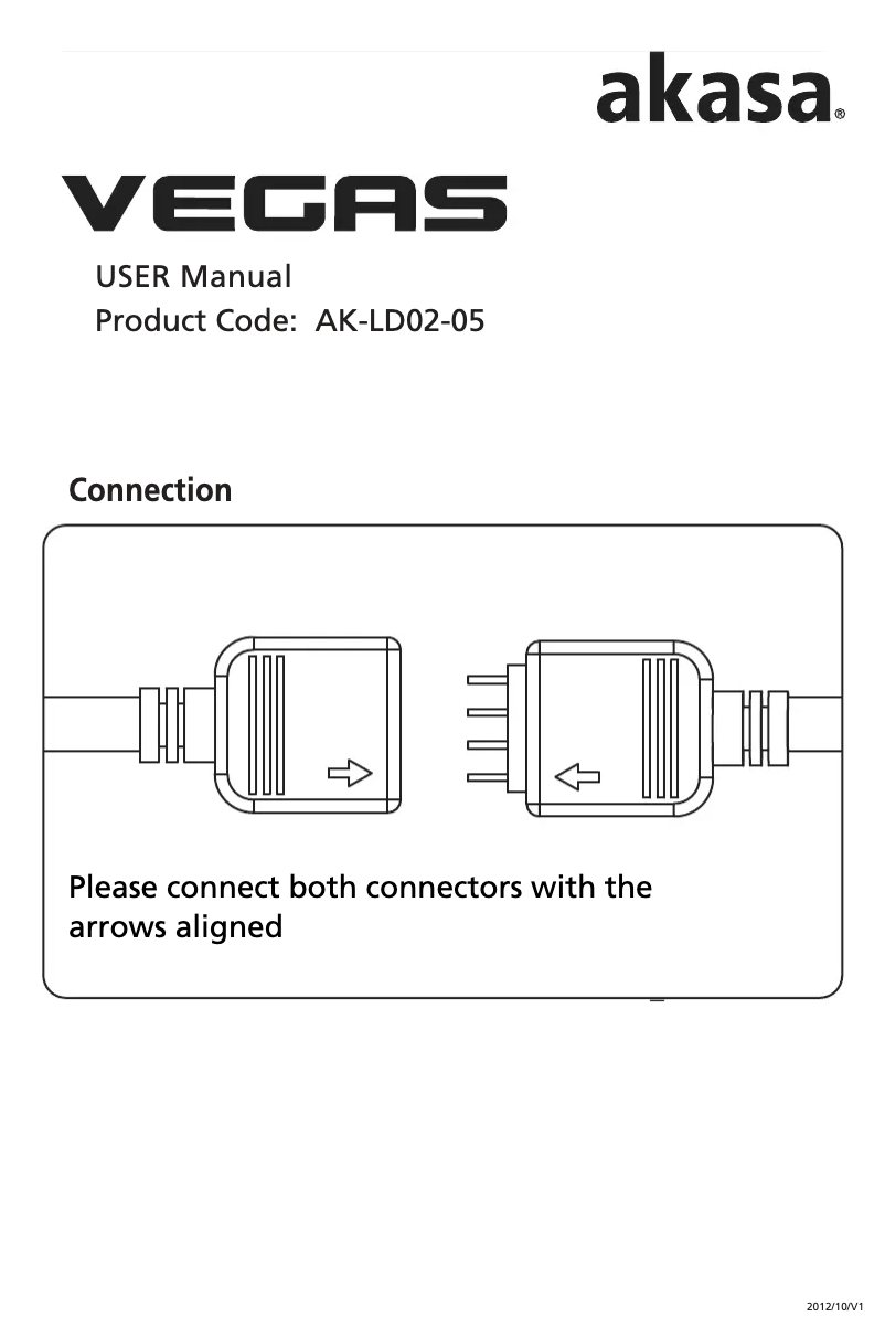 Page n°1 - Manuel utilisateur Akasa Vegas AK-LD02-05WH
