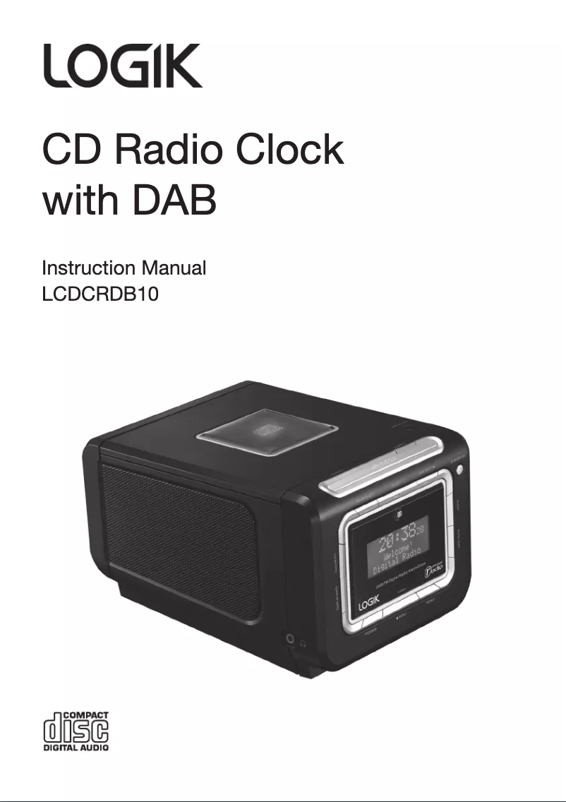 Image de la première page du manuel de l'appareil LCDCRDB10