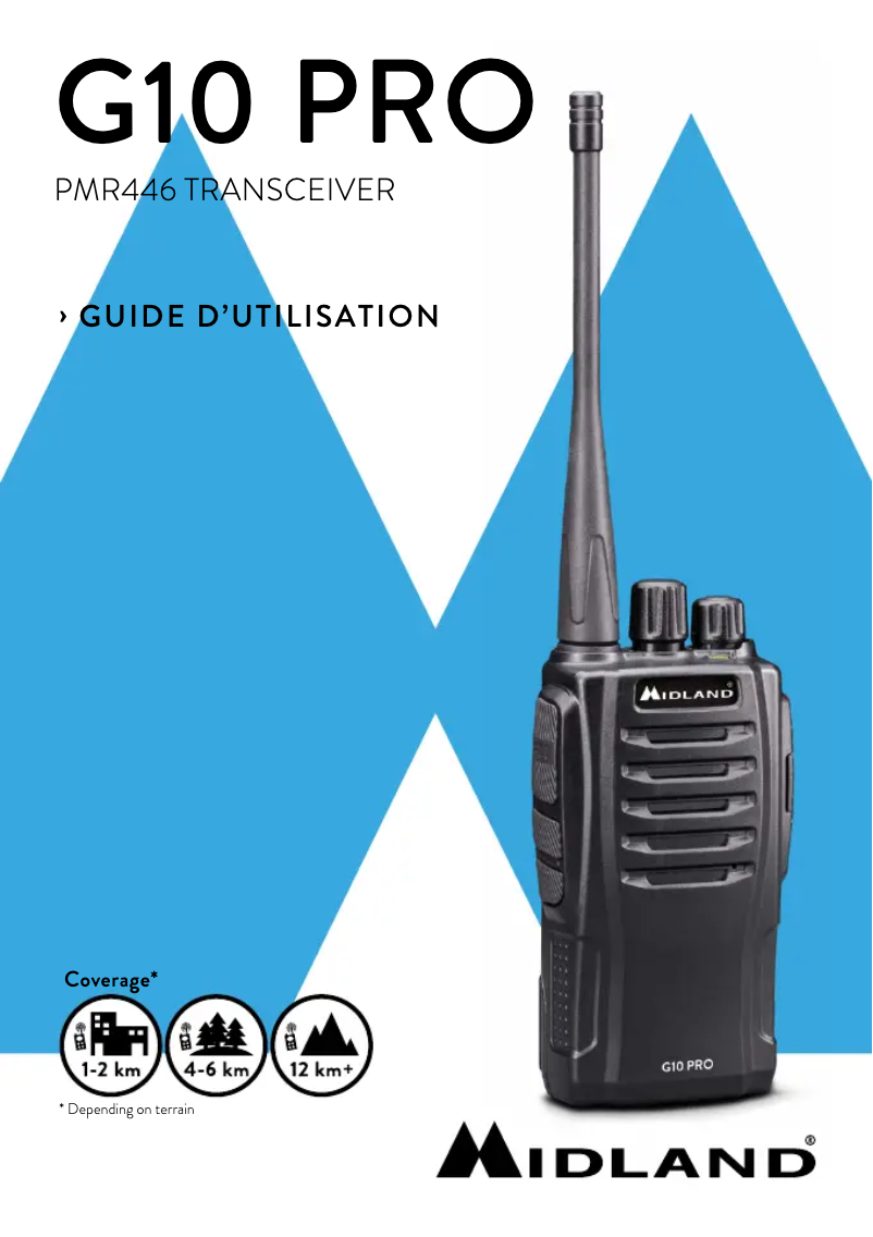 Page n°1 - Manuel utilisateur Midland G10 Pro