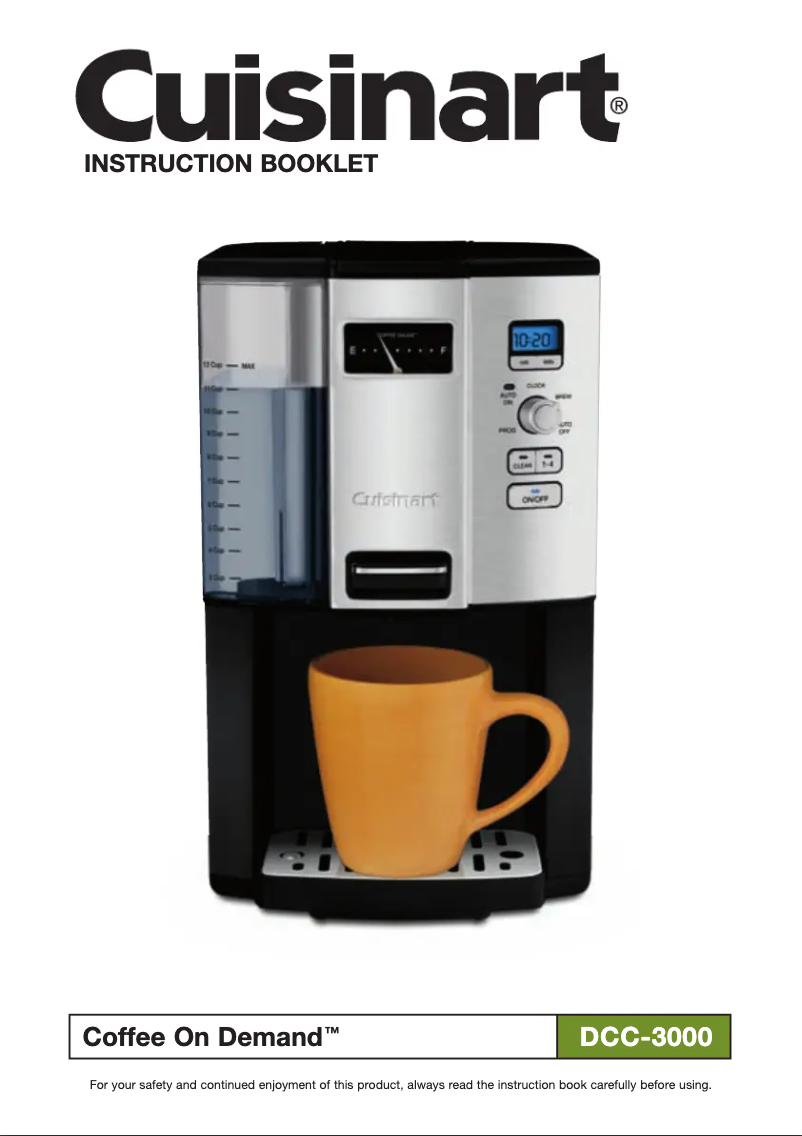 Imagen de la primera página del manual del dispositivo DCC-3000