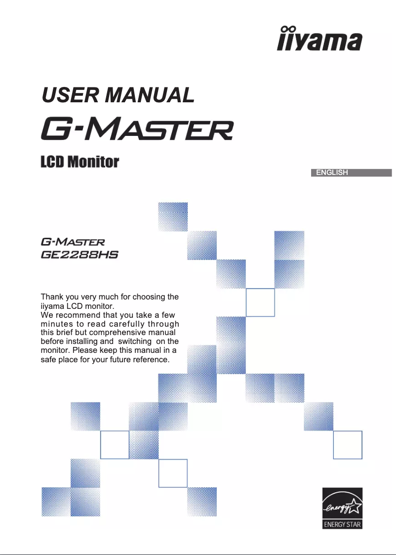 Image de la première page du manuel de l'appareil G-Master Black Hawk GE2288HS-B1