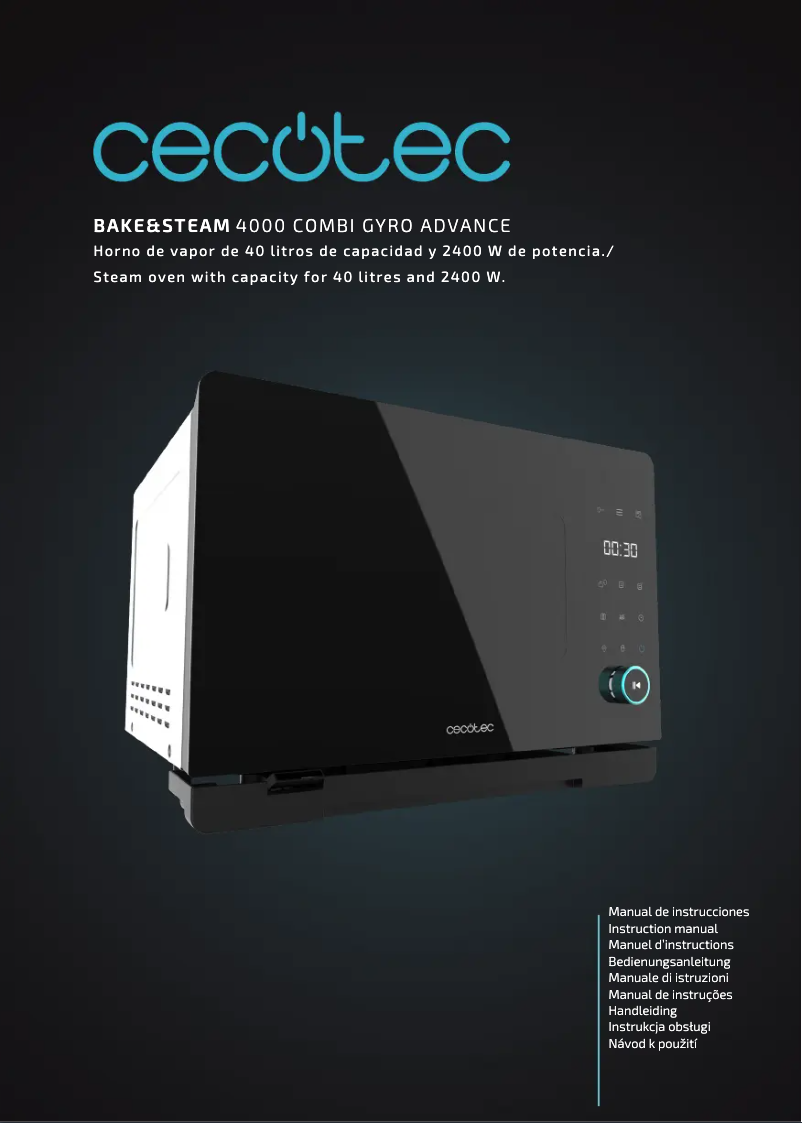 Page n°1 - Manuel utilisateur Cecotec Bake&Steam 4000 Combi Gyro