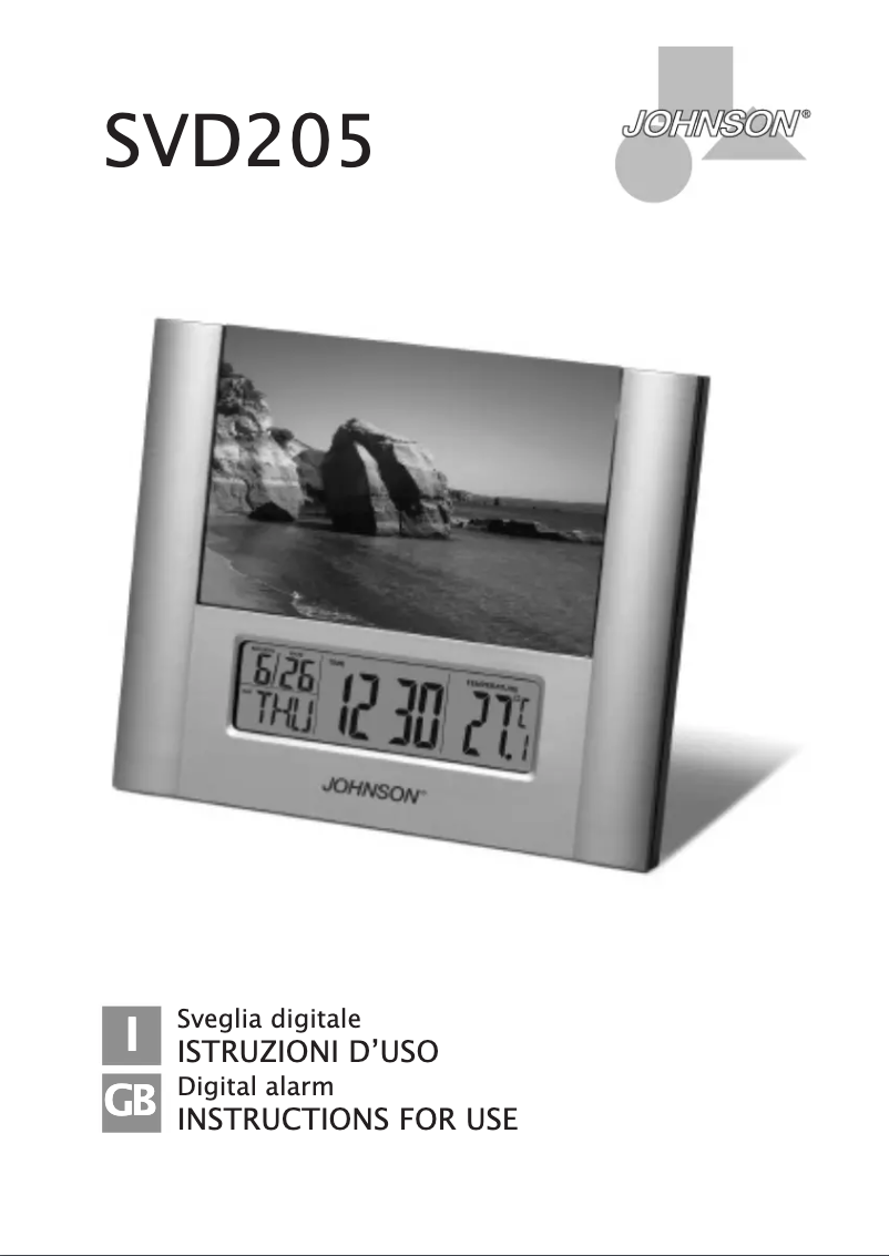 Image de la première page du manuel de l'appareil SVD205