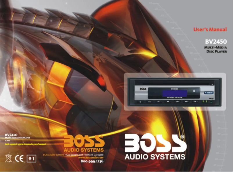 Page n°1 - Manuel utilisateur Boss BV2450