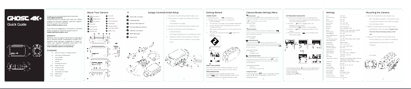 Página 1 del manual Manual de usuario Drift Ghost 4K+