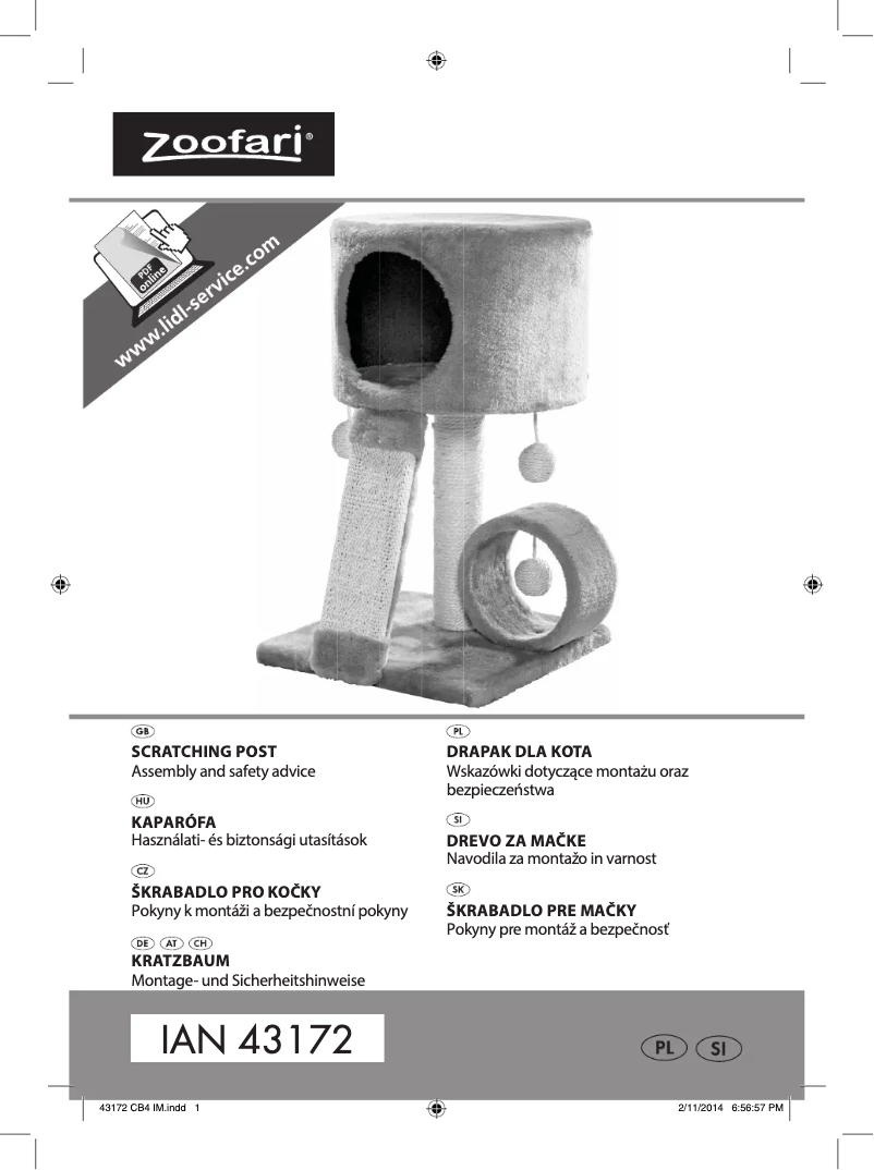 Página 1 del manual Manual de usuario Zoofari IAN 43172