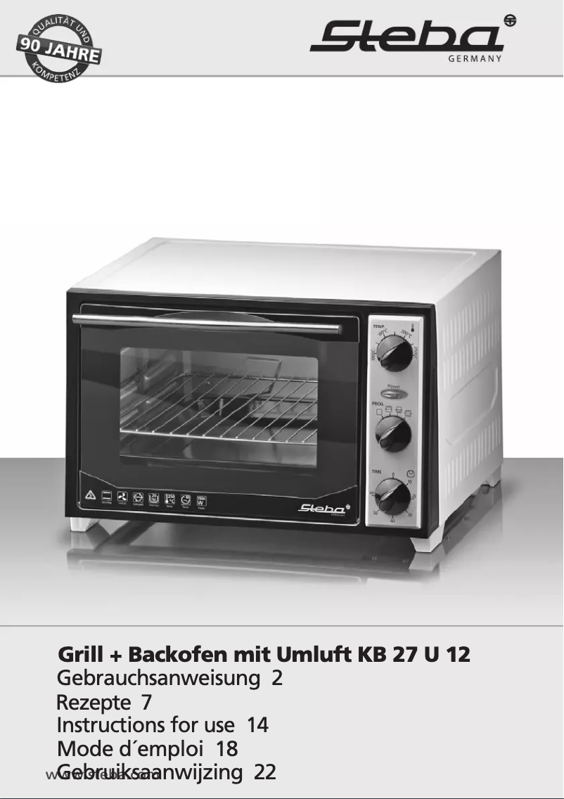 Image de la première page du manuel de l'appareil KB 27 U 12