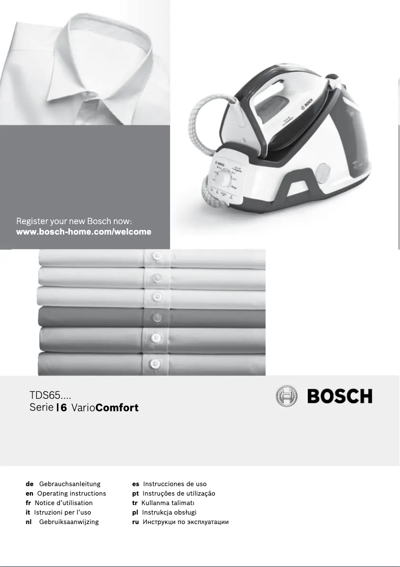 Page 1 de la notice Manuel utilisateur Bosch TDS6580