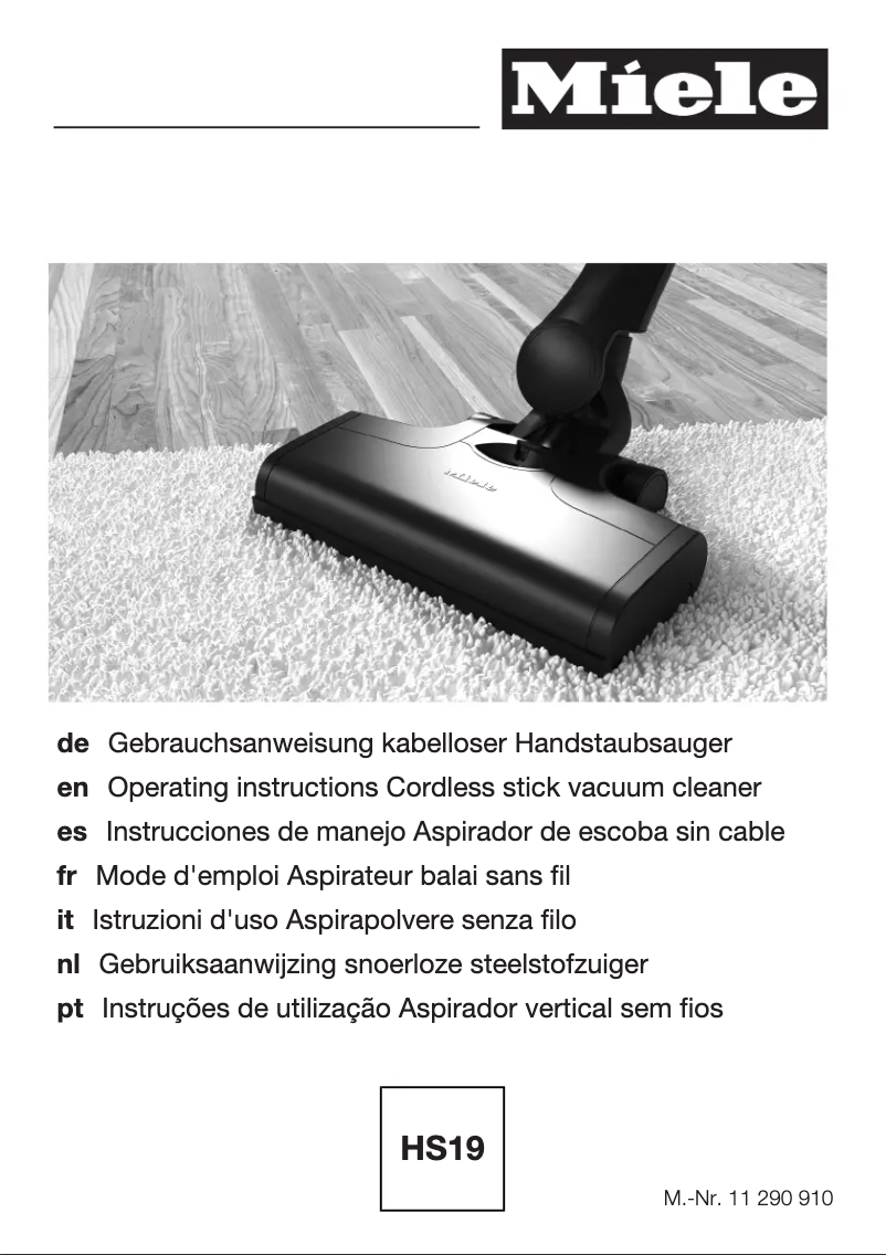 Page 1 de la notice Manuel utilisateur Miele Triflex HX1 Pro Infinity