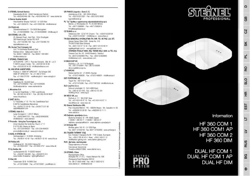 Página 1 del manual Manual de usuario Steinel ST 008796