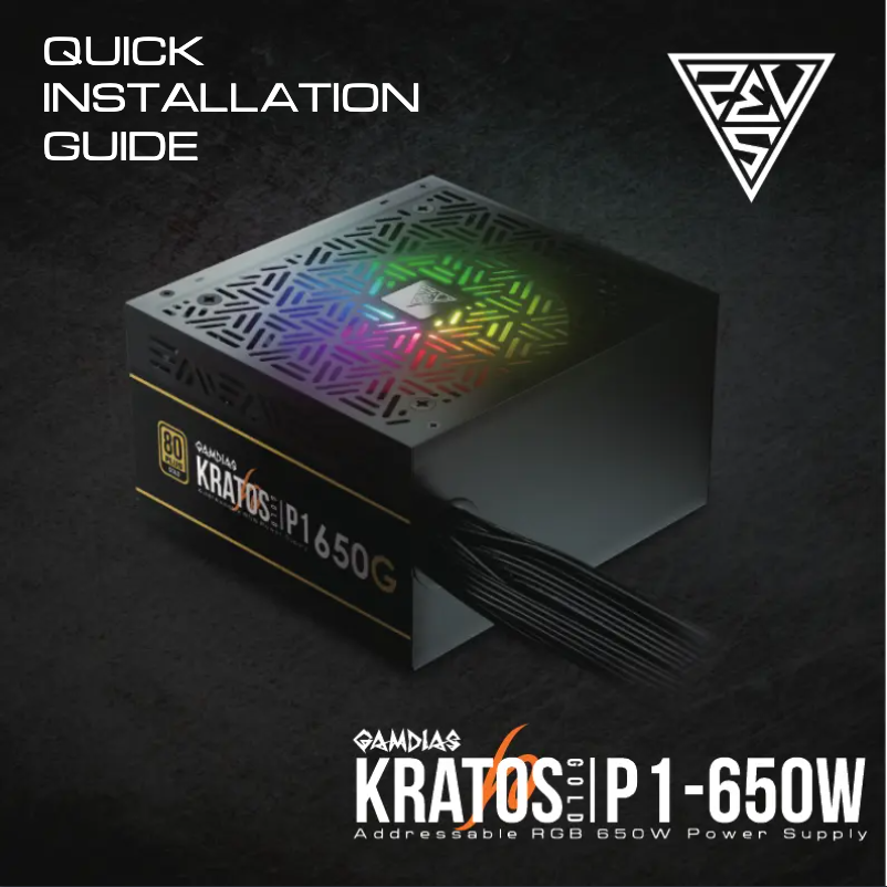 Image de la première page du manuel de l'appareil Kratos P1-650G