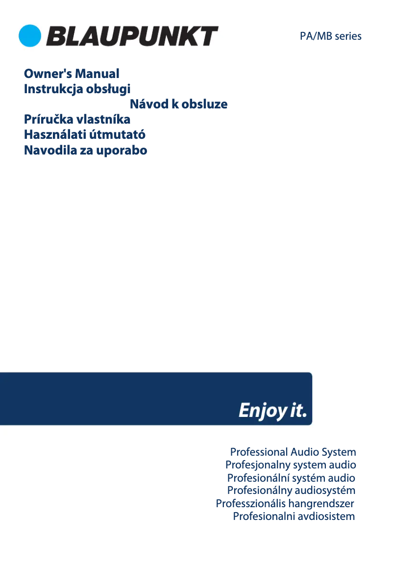 Image de la première page du manuel de l'appareil PA15