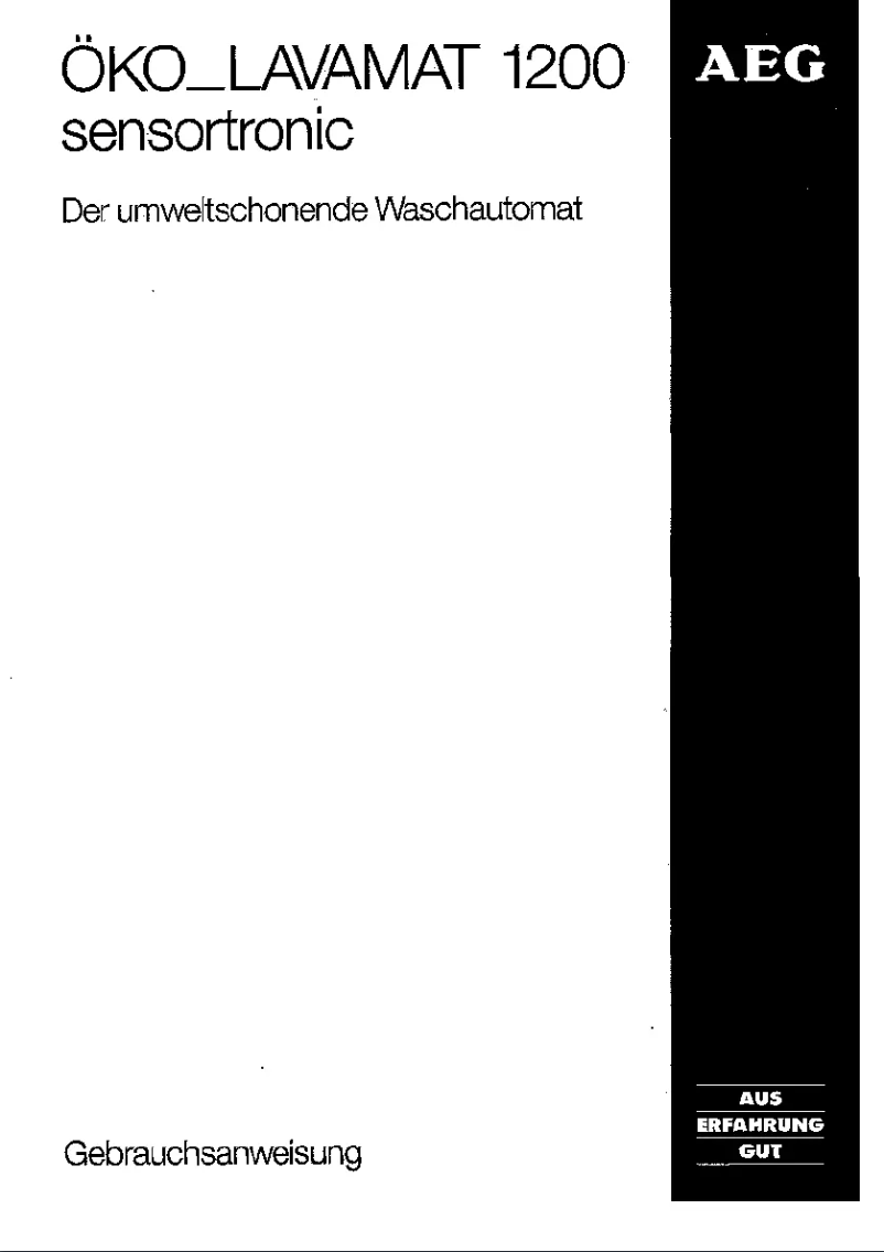 Página 1 del manual Manual de usuario AEG Lavamat 1200
