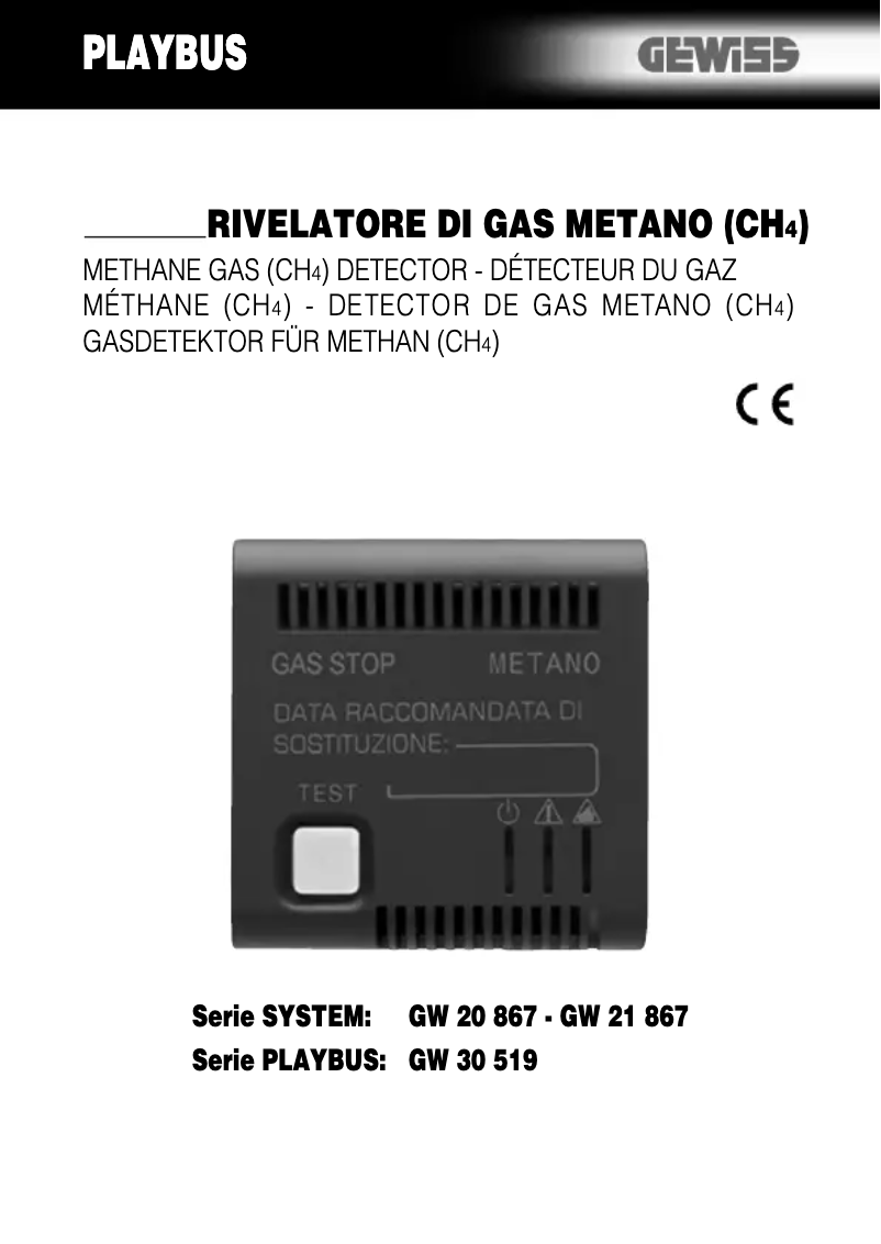 Page 1 de la notice Manuel utilisateur Gewiss GW21867
