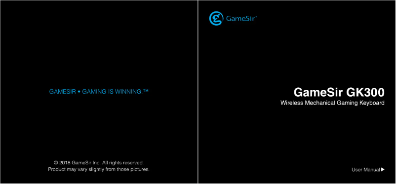 Page 1 de la notice Manuel utilisateur Gamesir GK300