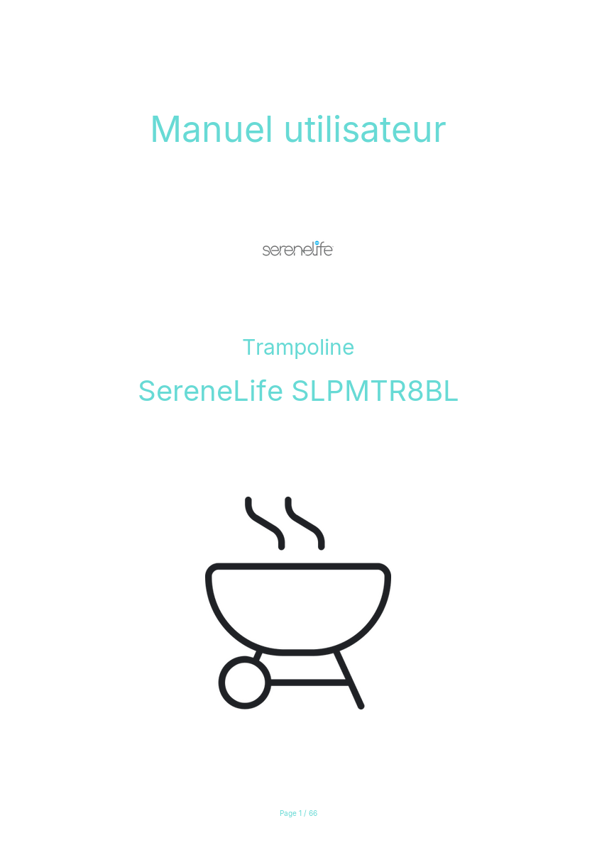 Image de la première page du manuel de l'appareil SLPMTR8BL