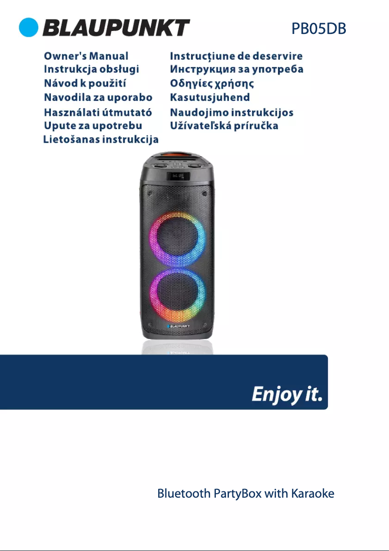 Image de la première page du manuel de l'appareil PB05DB