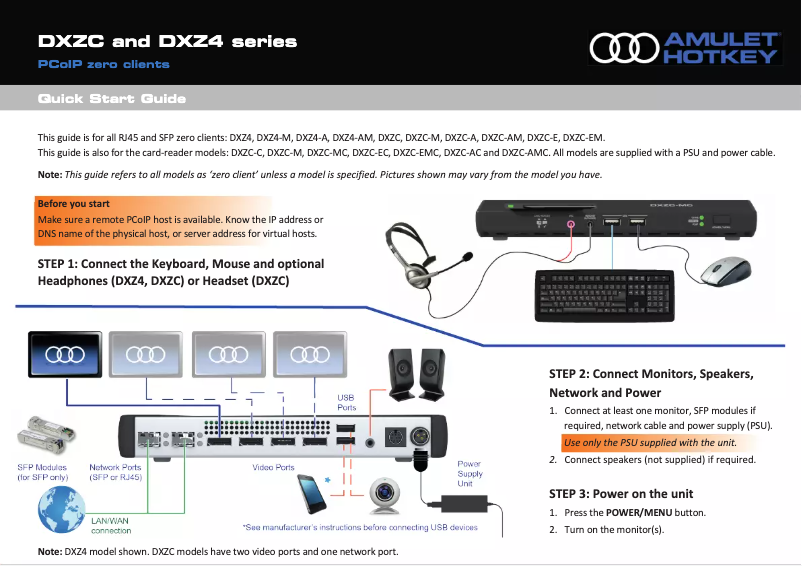 Image de la première page du manuel de l'appareil DXZC-EMC