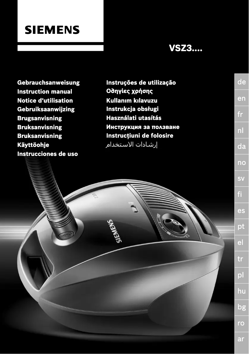 Image de la première page du manuel de l'appareil VSZ32410