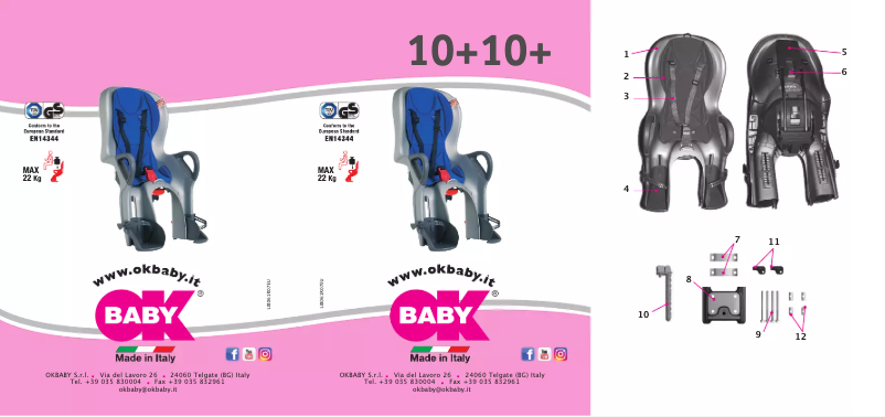 Page 1 de la notice Manuel utilisateur OKBABY 10+