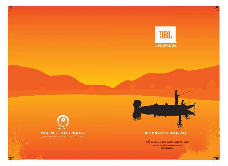 Page 1 de la notice Manuel utilisateur JBL PR-V275