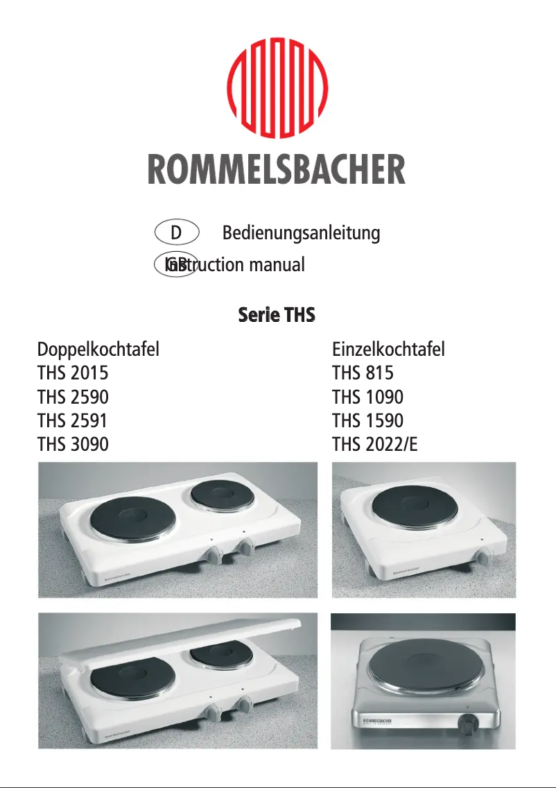 Page n°1 - Manuel utilisateur Rommelsbacher THS 2022