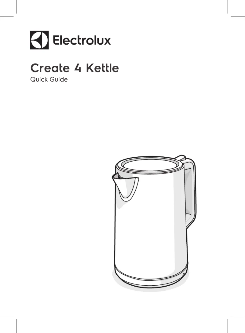 Page 1 de la notice Manuel utilisateur Electrolux E4K1-4ST