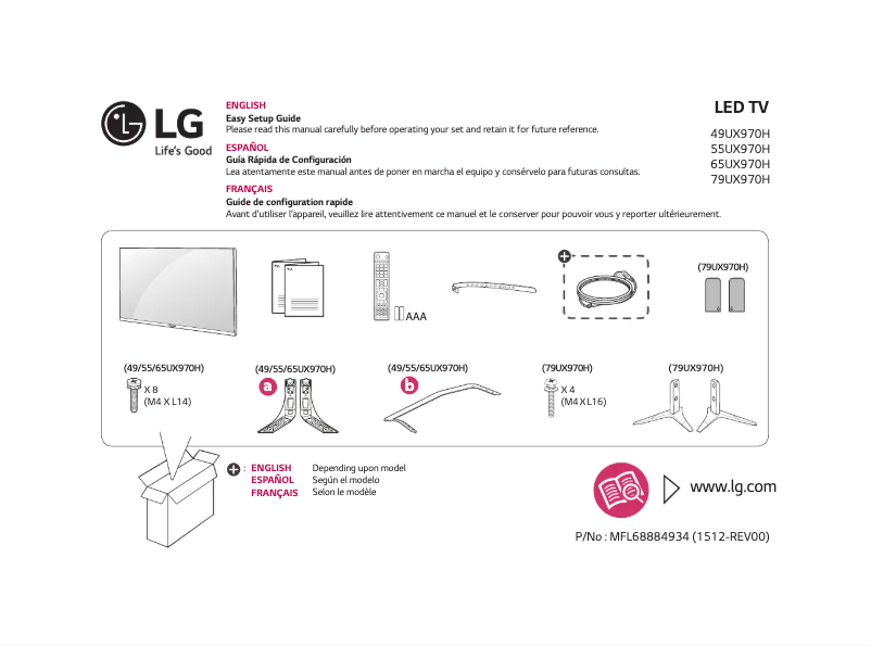Página 1 del manual Manual de usuario LG 49UX970H
