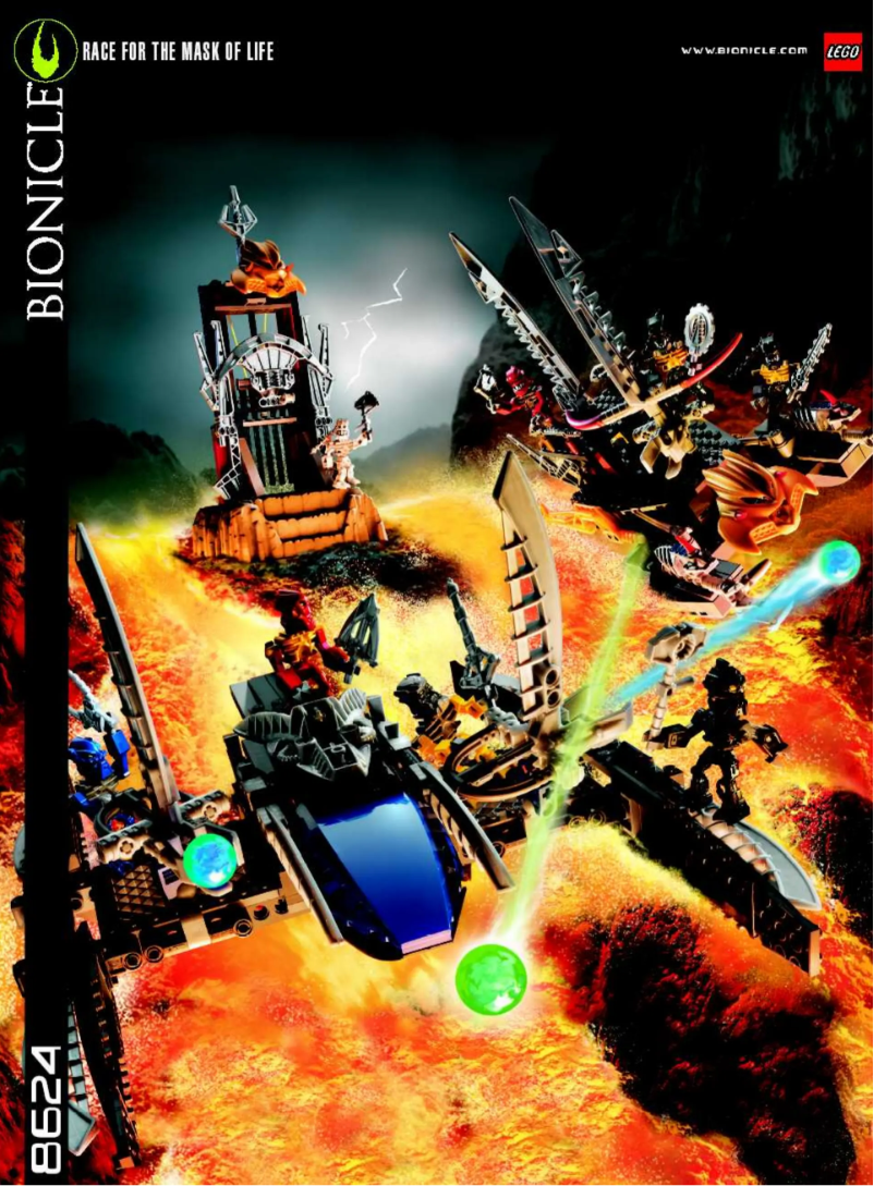 Page n°1 - Manuel utilisateur Lego Bionicle 8624