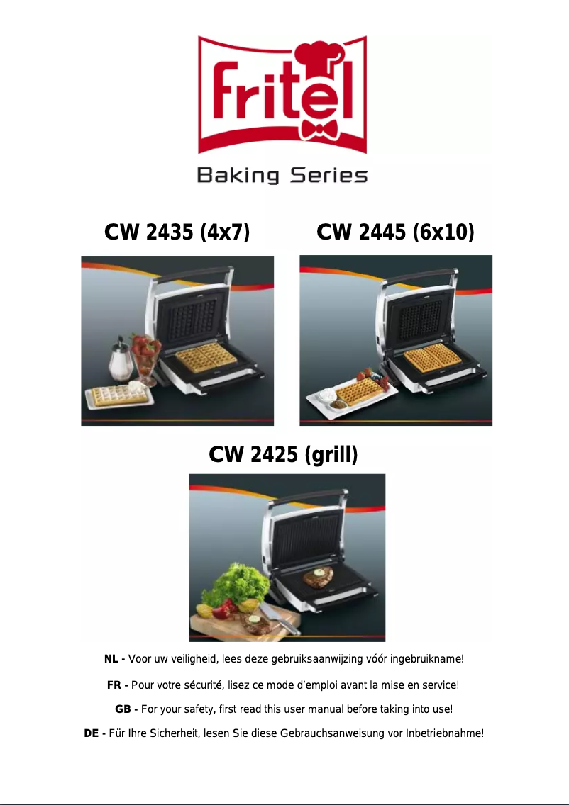 Image de la première page du manuel de l'appareil CW 2435