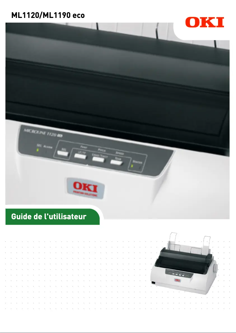 Page n°1 - Manuel utilisateur OKI ML1120eco