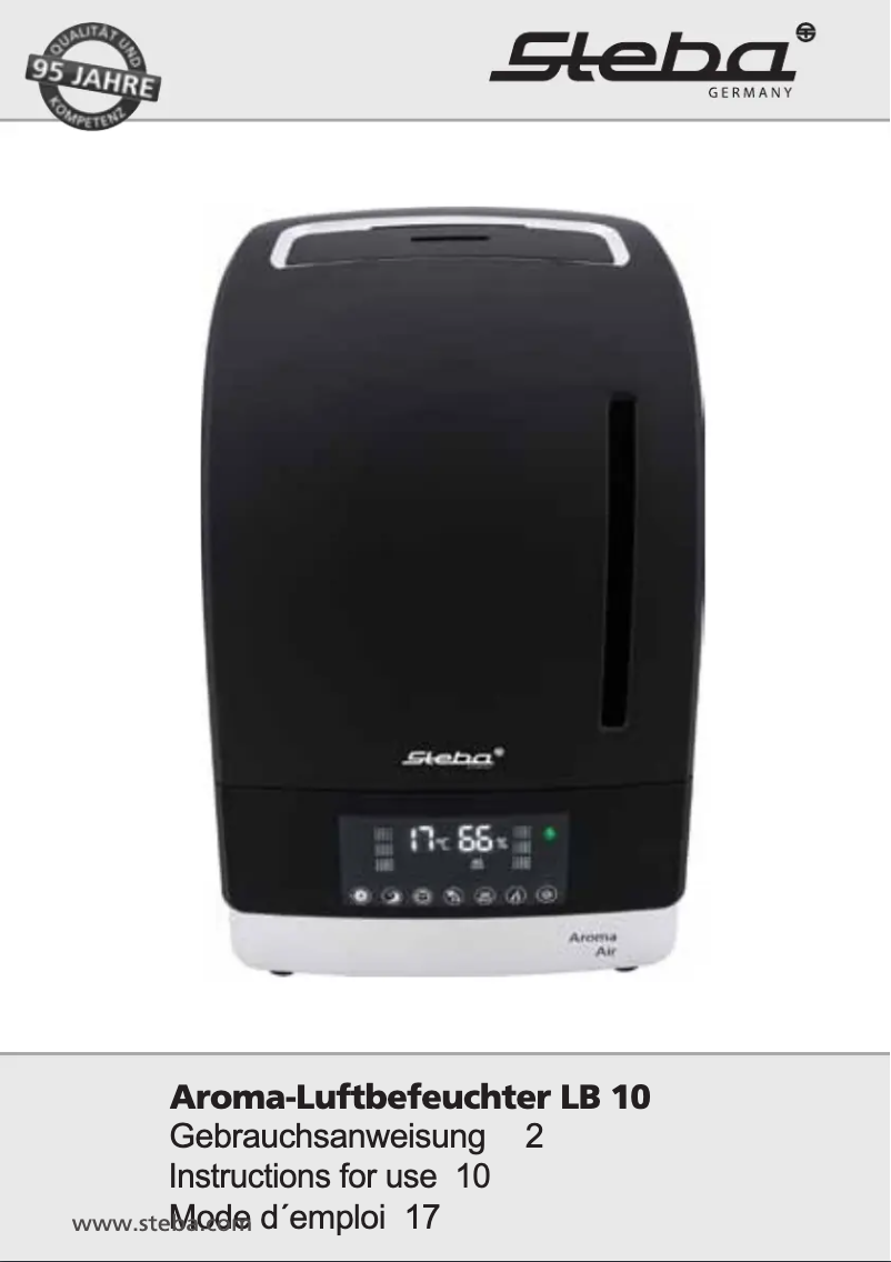 Page 1 de la notice Manuel utilisateur Steba LB 10