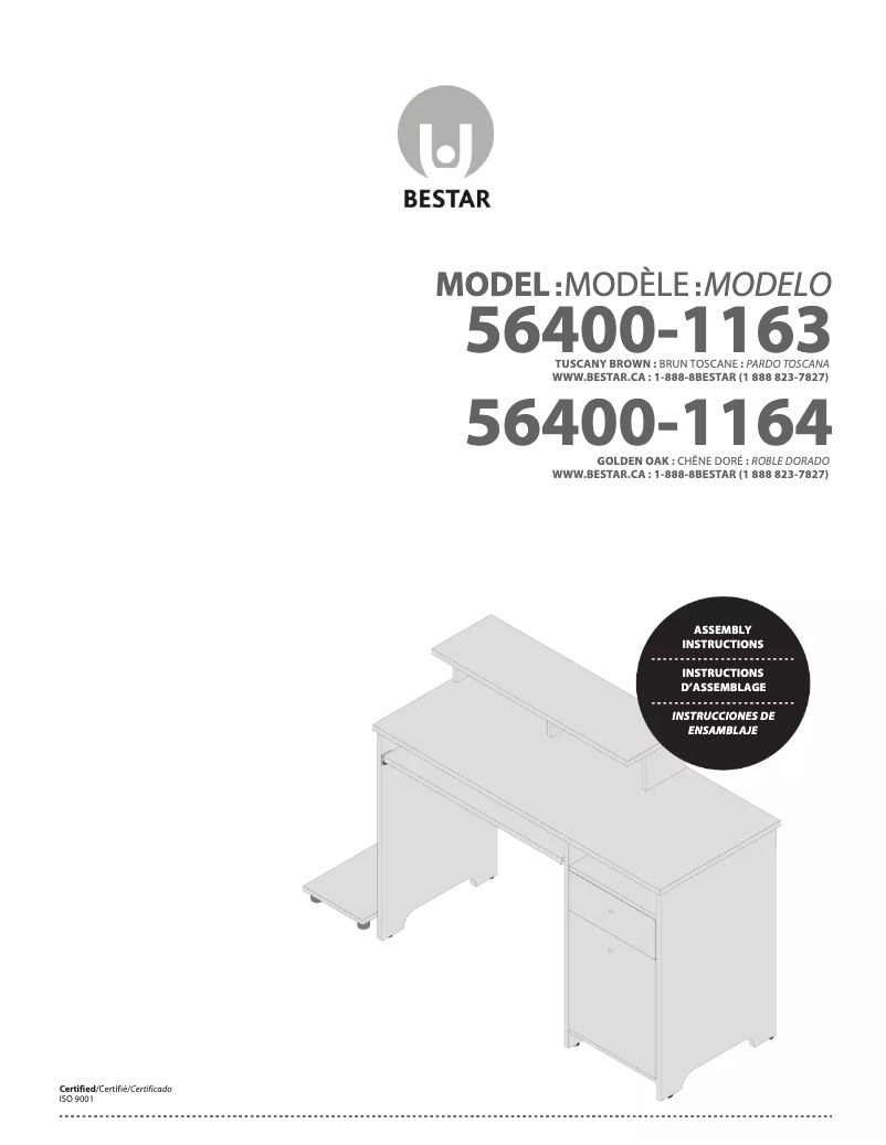 Page 1 de la notice Manuel utilisateur Bestar Legend 56400-1163