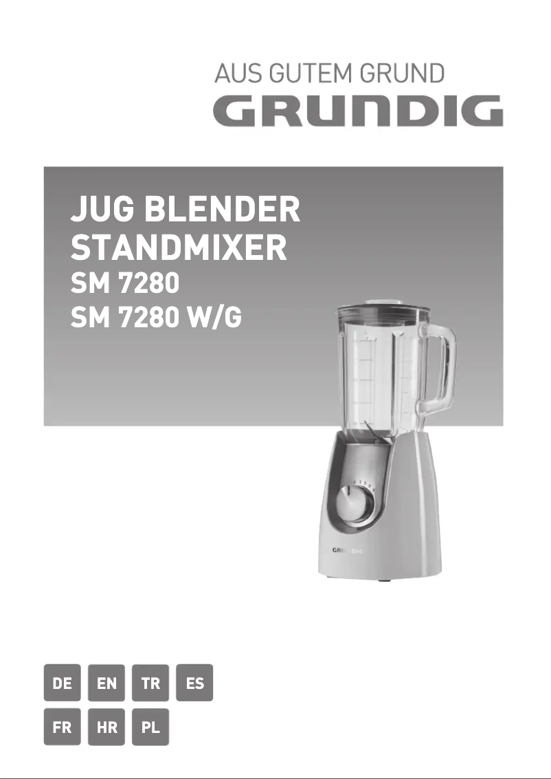 Page 1 de la notice Manuel utilisateur Grundig SM 7280 G