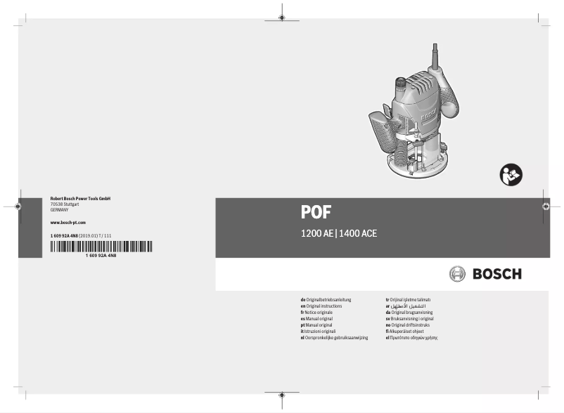 Image de la première page du manuel de l'appareil POF 1200 AE