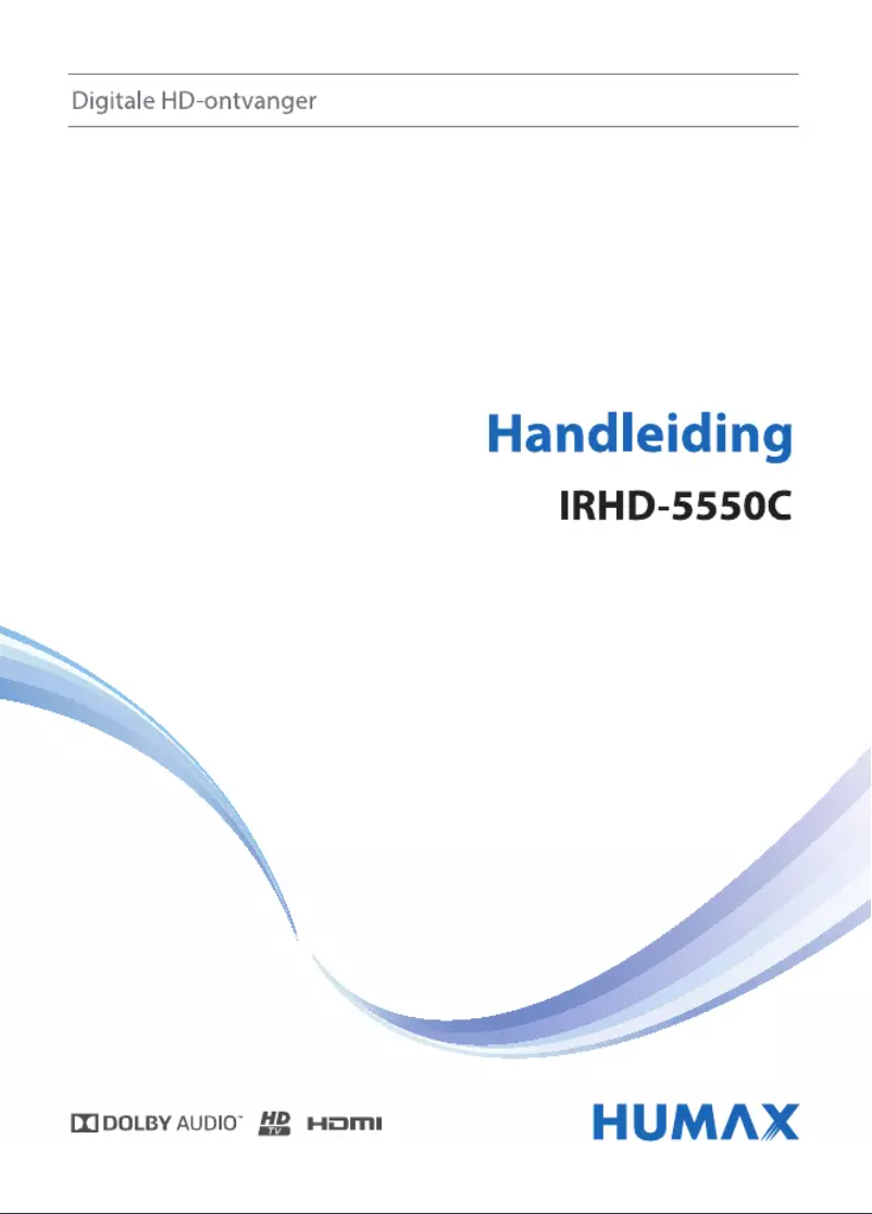 Page 1 de la notice Manuel utilisateur Humax IRHD-5550C