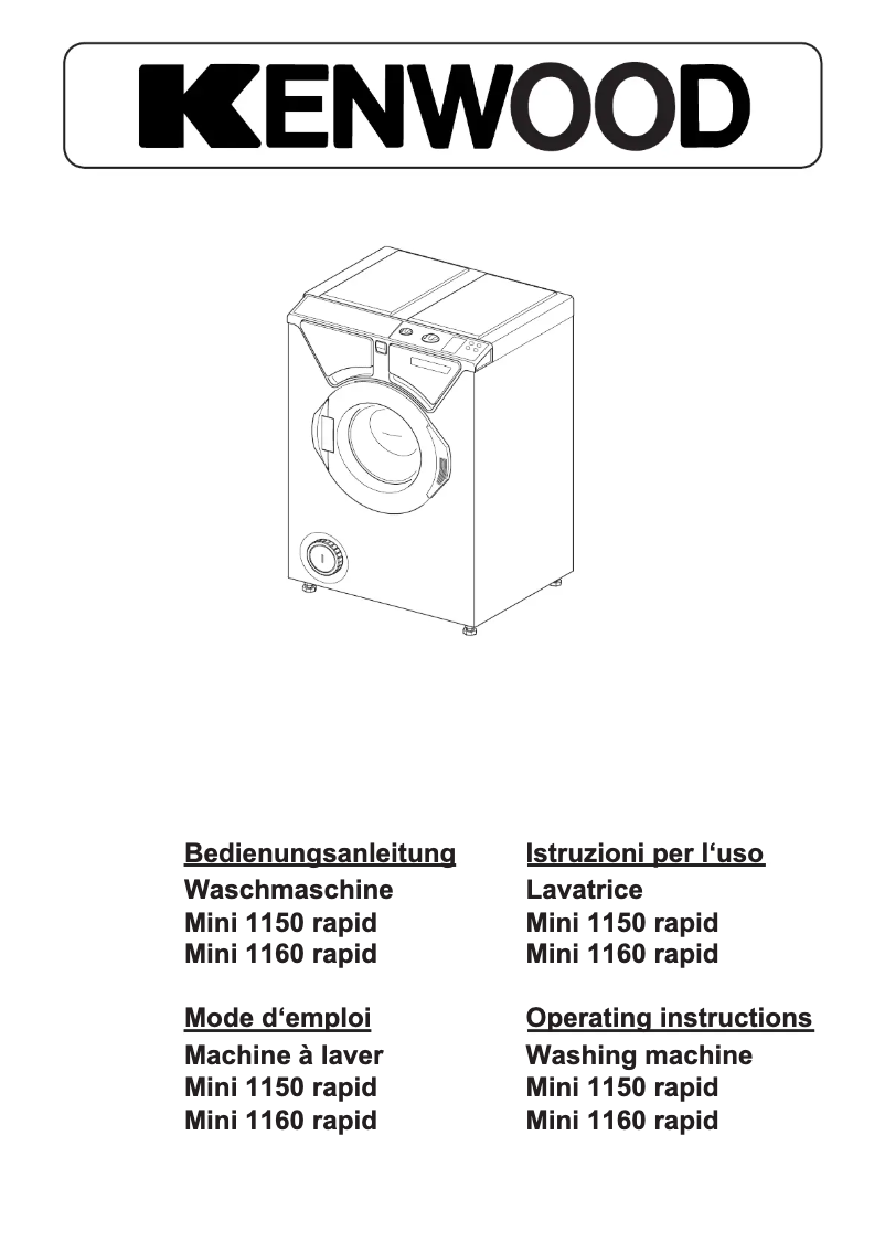 Image de la première page du manuel de l'appareil Mini 1160 rapid