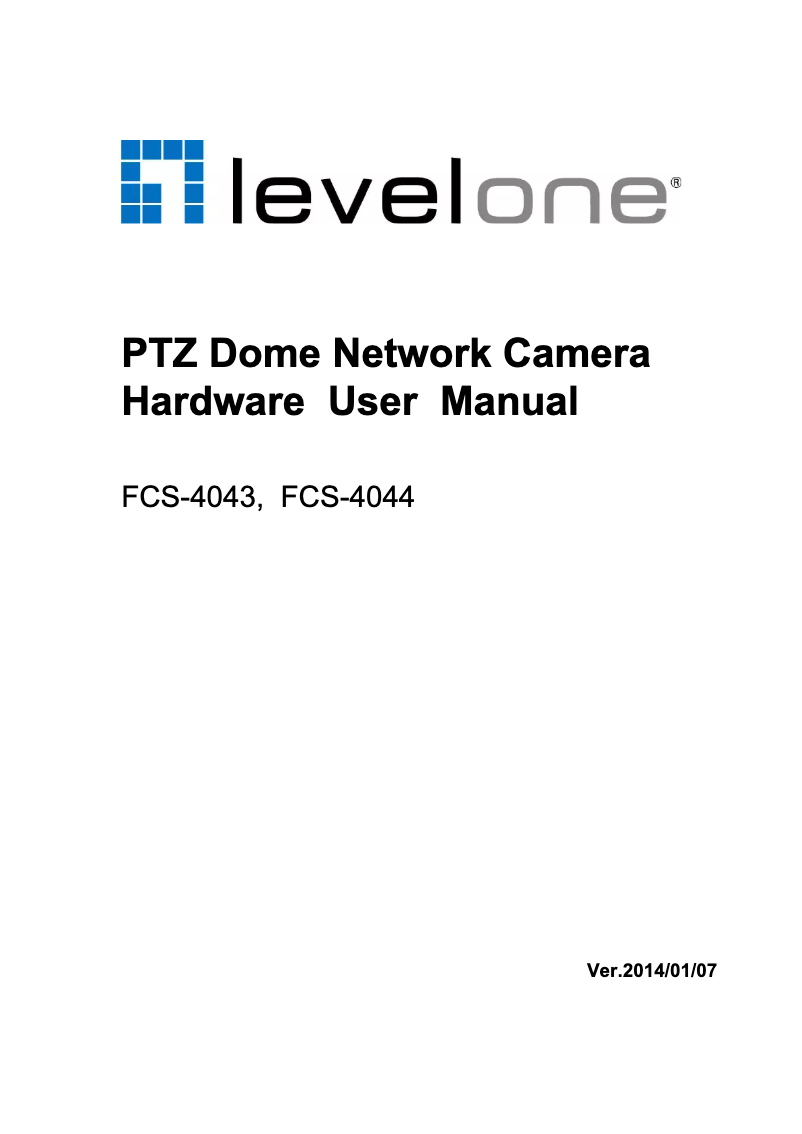 Page 1 de la notice Manuel utilisateur LevelOne FCS-4044