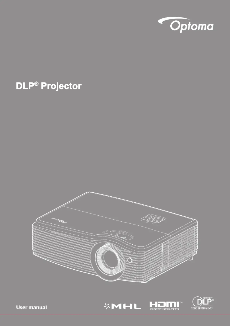 Page 1 de la notice Manuel utilisateur Optoma W504